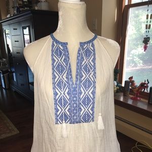 Embroidered Joie Tank Top